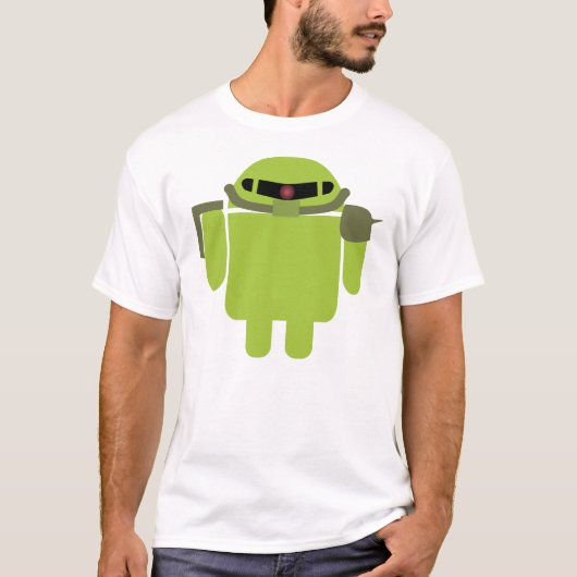 Zakudroid (wit) t-shirt (Voorkant)