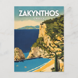 Zakynthos Griekenland Reisposter Briefkaart