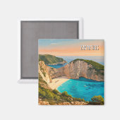 Zakynthos Griekenland Reizen Magneet (Voorkant / Achterkant)