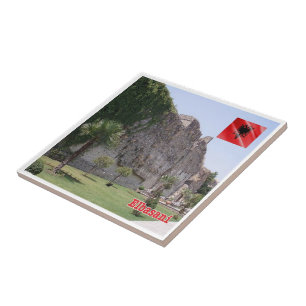 zAL009 ELBASAN Castle Albanië, Tegeltje