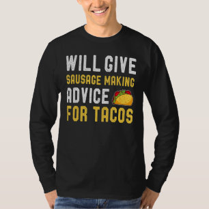 zal advies geven over het gebruik van worst door t t-shirt