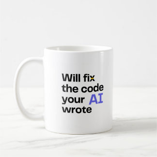 'Zal AI-code repareren' Mok - Wit