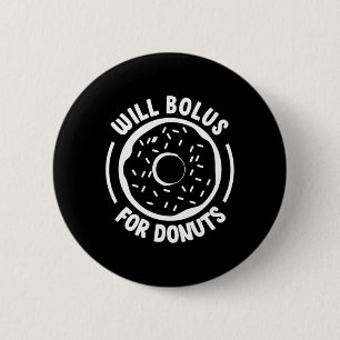 Zal bolus voor donuts leuk diabetes bewustzijn dia ronde button 5,7 cm