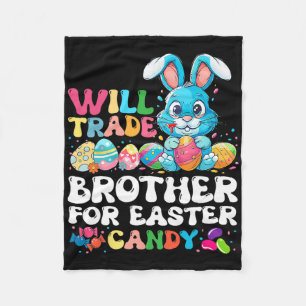 Zal Broer Ruilen Voor Pasen Candy Eieren Schattige Fleece Deken