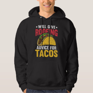 Zal dakadvies geven voor taco's tex mex tortill hoodie