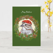 Zal de mus kerstkaart kaart (Gele Bloem)