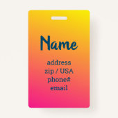 Zal de Vloed Mijn Stoel Bespatten - Bagage Label Badge (Achterkant)