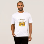 Zal draaien voor bier, lopend ontwerp t-shirt (Voorkant volledig)