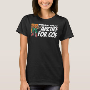 zal een coach Archery voor koffiebow Arrow Shot Ar T-shirt