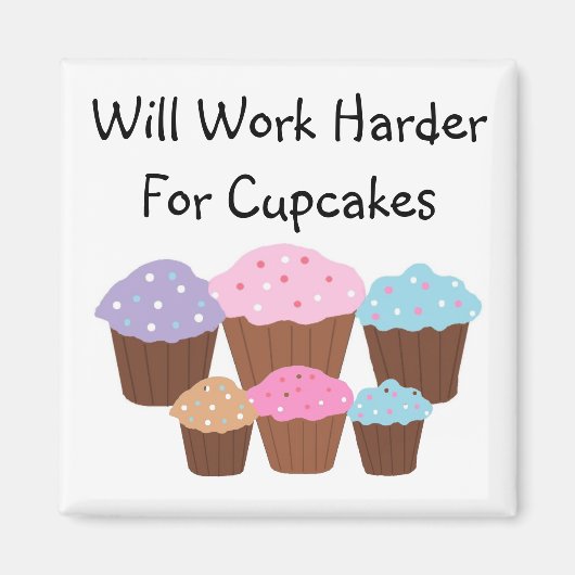 Zal harder werken voor de cup.. magneet (Voorkant)