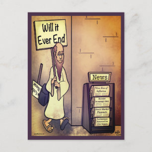 Zal het ooit Poster beëindigen Briefkaart