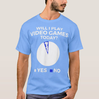 Zal ik vandaag videogames spelen Funny Gamer Gamin T-shirt