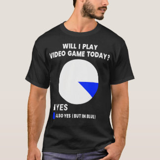 Zal ik vandaag videogames spelen Leuk gaming gamer T-shirt