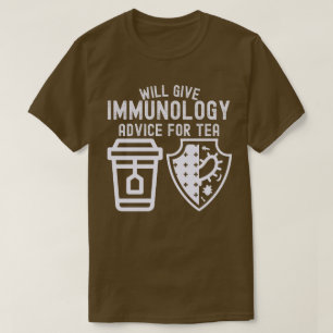 Zal immunologie advies geven voor thee t-shirt