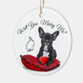 Zal je me keramisch Ornament trouwen? (Links)