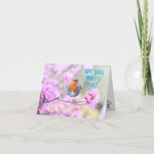 **ZAL JE ME MARRY** ZEGGEN BLUEBIRD PROPSELKAART FEESTDAGEN KAART