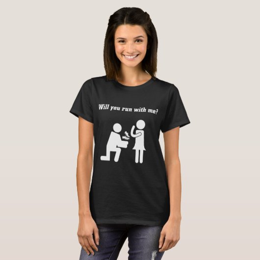 ZAL JE MET ME ENKELE T-shirts LOPEN? (Voorkant volledig)