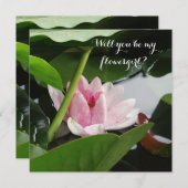 Zal je mijn bloemetjeskaartje zijn, Lotus? Kaart (Voorkant / Achterkant)