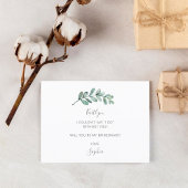 Zal je mijn Bridesmaid Eucalyptus Geometric zijn?