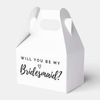 Zal je mijn Bridesmaid-feest zijn? Bedankdoosjes