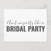 Zal je mijn Bridesmaid Funny White uitnodiging zij (Voorkant)