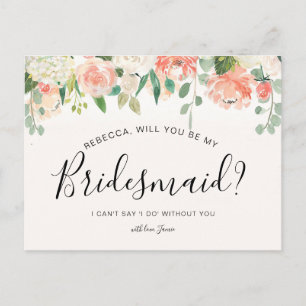 Zal je mijn Bridesmaid-kaart zijn? Briefkaart