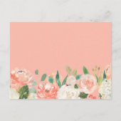 Zal je mijn Bridesmaid Koral Peach zijn? Uitnodiging Briefkaart (Achterkant)