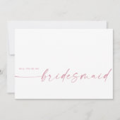 Zal je mijn Bridesmaid zijn? | Blush roze (Voorkant)