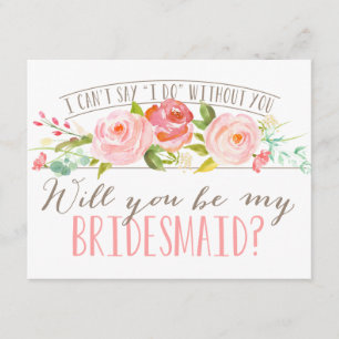 Zal je mijn Bridesmaid zijn? Bridesmaid Kaart