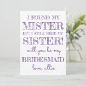 Zal je mijn Bridesmaid zijn? | Kaart (Staand voorkant)