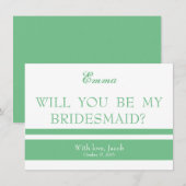 Zal je mijn Bridesmaid zijn? Kaart (Voorkant / Achterkant)