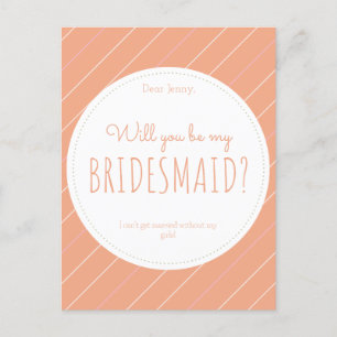 Zal je mijn Bridesmaid zijn? Voorstel Bridesmaid Aankondigingskaart