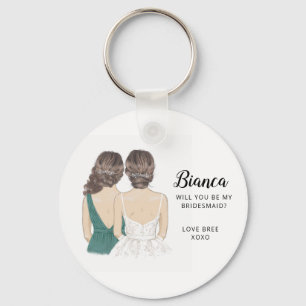 Zal je mijn bridesmaïde keyring zijn? sleutelhanger