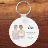 Zal je mijn bridesmaïde keyring zijn? sleutelhanger (Voorkant)