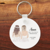 Zal je mijn bridesmaïde keyring zijn? sleutelhanger (Voorkant)