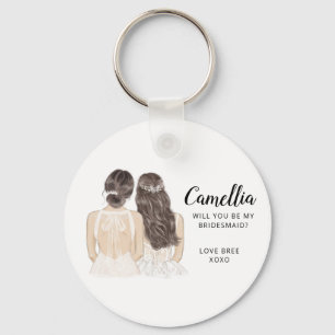 Zal je mijn bridesmaïde keyring zijn? sleutelhanger