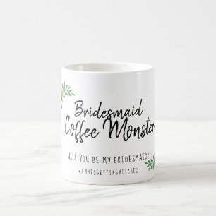 Zal je mijn bruidmaid Bridal Party Gift Floral zij Koffiemok