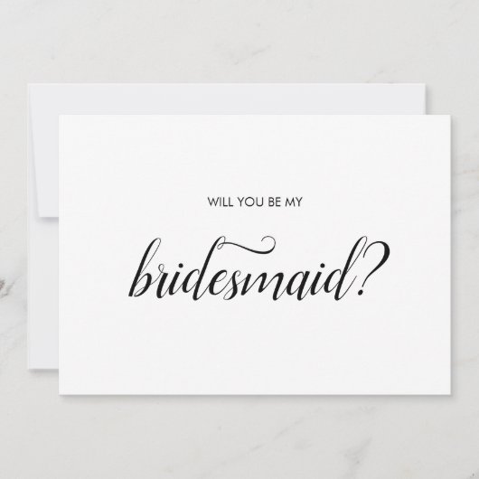 Zal je mijn bruidmaid zijn? kaart (Voorkant)