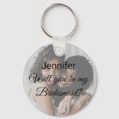 zal je mijn bruidsfoto Button Sleutelhanger zijn? (Voorkant)