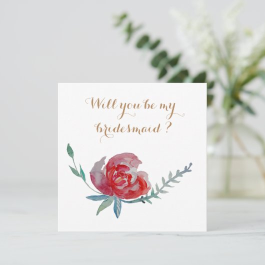 Zal je mijn bruidskaart zijn? kaart (Staand voorkant)