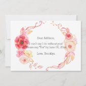 Zal je mijn bruidsmaïde Kaarten zijn? (Achterkant)