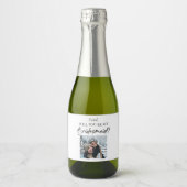 Zal je mijn bruidsmeisje voorstel aangepaste Afbee Sparkling Wijnetiket (Voorkant)