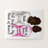 Zal je mijn bruidsmeisje zijn Puzzel bruiloft (Horizontaal)