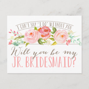 Zal je mijn junior Bridesmaid zijn? Bridesmaid Kaart