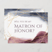 Zal je mijn matron van eer geometrisch zijn? kaart (Voorkant / Achterkant)