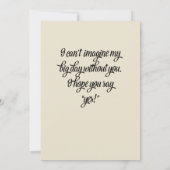 Zal je mijn uitnodiging zijn? (Achterkant)