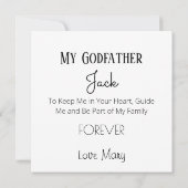 Zal je mijn vader Baby op Moon Foto invoegen? Kaart (Achterkant)