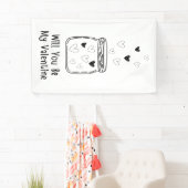 Zal je mijn Valentijn banner zijn? (Insitu)