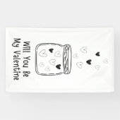 Zal je mijn Valentijn banner zijn? (Horizontaal)