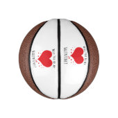 Zal je mijn valentijn zijn? basketbal (Verticaal)